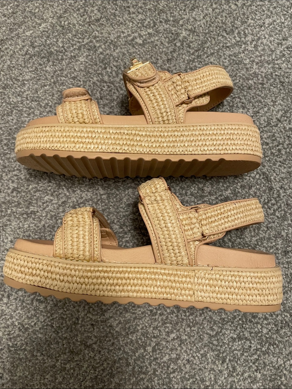 Steve Madden Bigmona Raffia Sandals - Picture 3 of 4